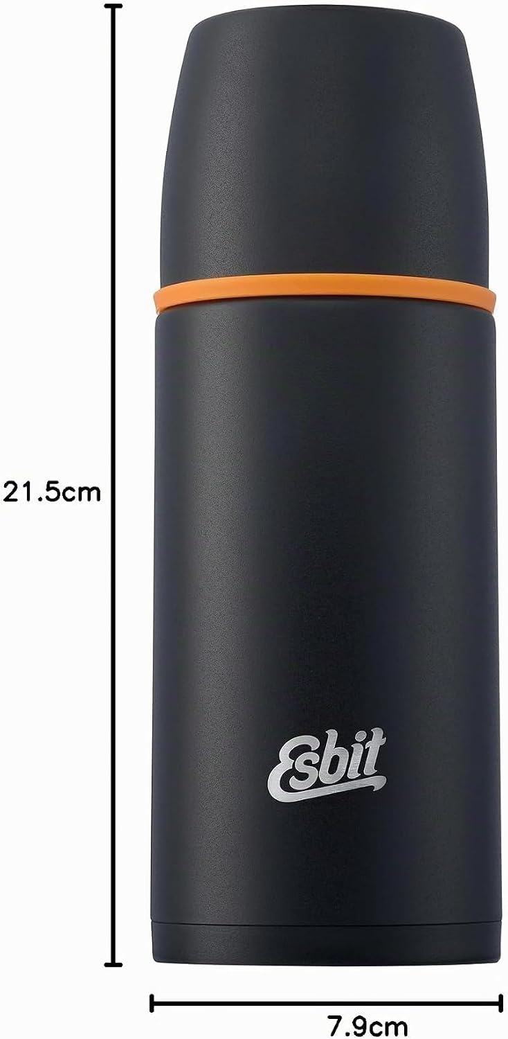 Esbit Classic Isolierflasche 500ml - Thermoskanne für warm &amp; kalt - Thermosflasche mit 2 Bechern - T