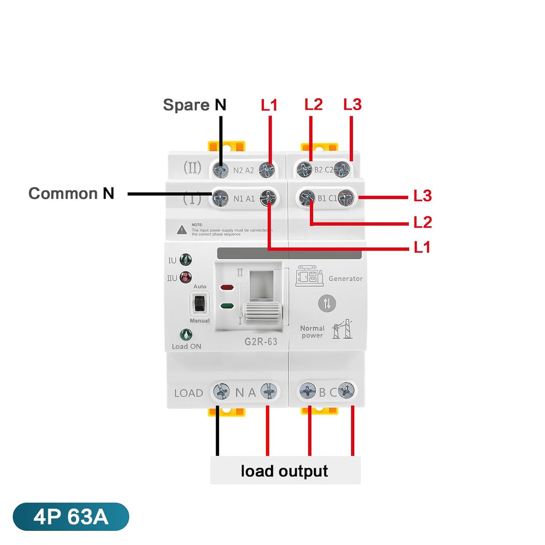 Jadeshay Automatischer Dual-Power-Transferschalter, ATS-Stromversorgungscontroller Unterbrechungsfre
