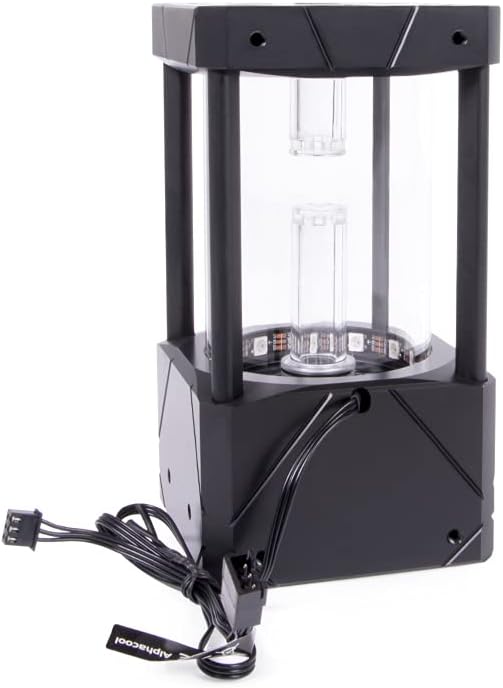 Alphacool 15382 Eisbecher Aurora D5 Acetal/Glas - 150mm Ausgleichsbehälter AGB Wasserkühlung