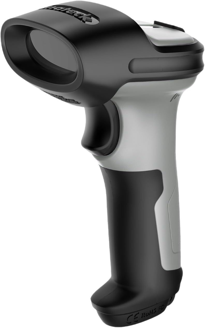 Inateck Bluetooth Barcode Scanner, Wireless, Kabellos,15 Tage Dauerbetrieb, 35 m Funkreichweite, aut