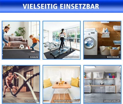 BodenMax Bodenschutzmatte Sportmatte Puzzlematte Fitnessmatte rutschfest Bodenschutz Pool Unterlegma