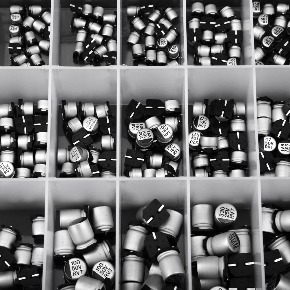 24 Value 400Pcs Elektrolytkondensator-Sortiment-Box-Kit, SMD-Aluminium-Elektrolytkondensator-Sortime