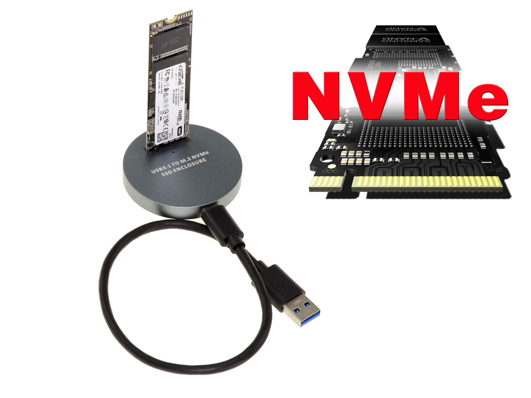 KALEA-INFORMATIQUE USB-Dockingstation für SSD M2 NGFF NVMe PCIe. Dock mit USB3.2 Gen2 10GB Link.