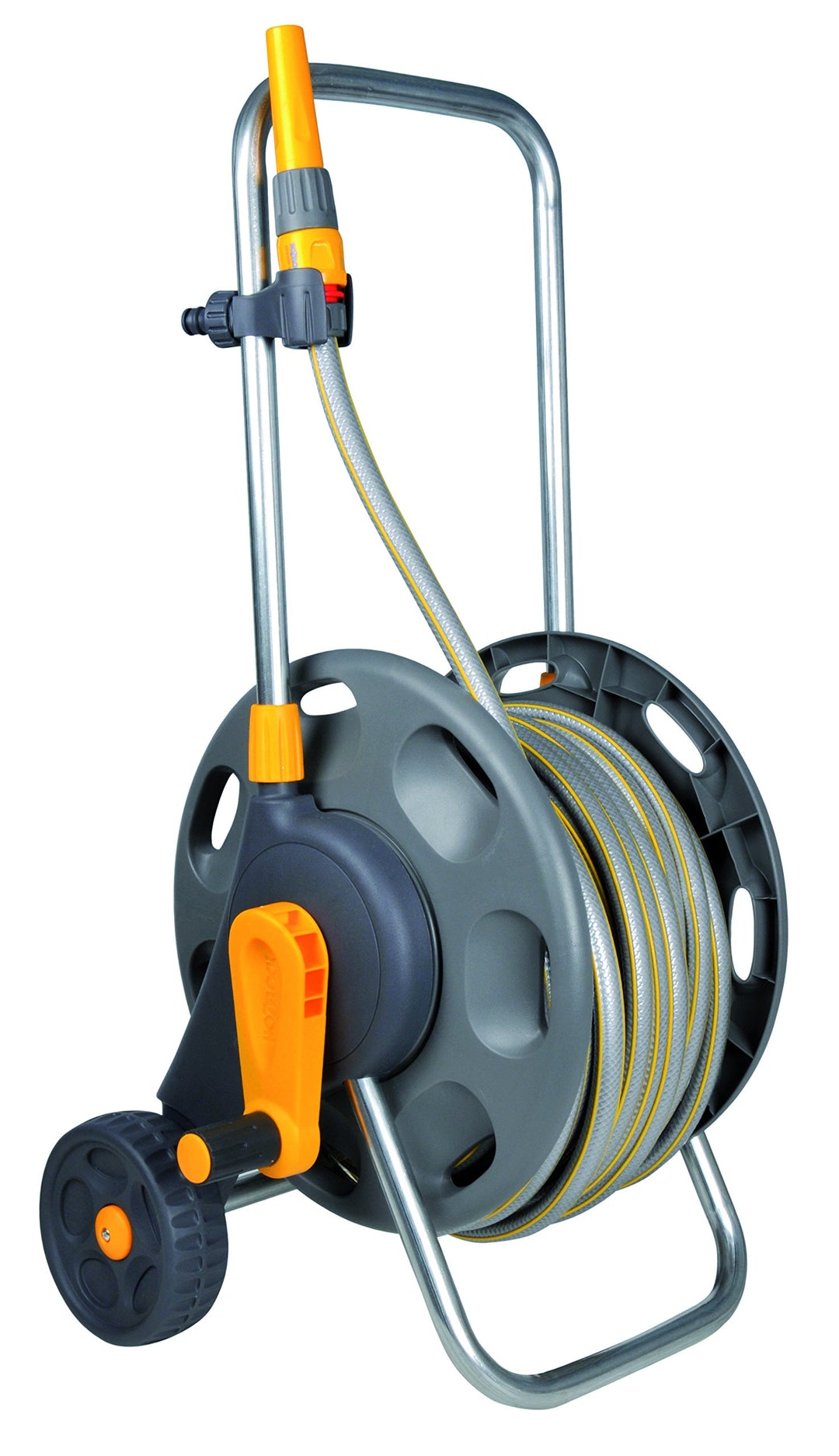 HOZELOCK - Schlauchwagen Plus 50 M (Ø 12,5 mm) montiert: Maximale Kapazität 60 M, Stabil und robust