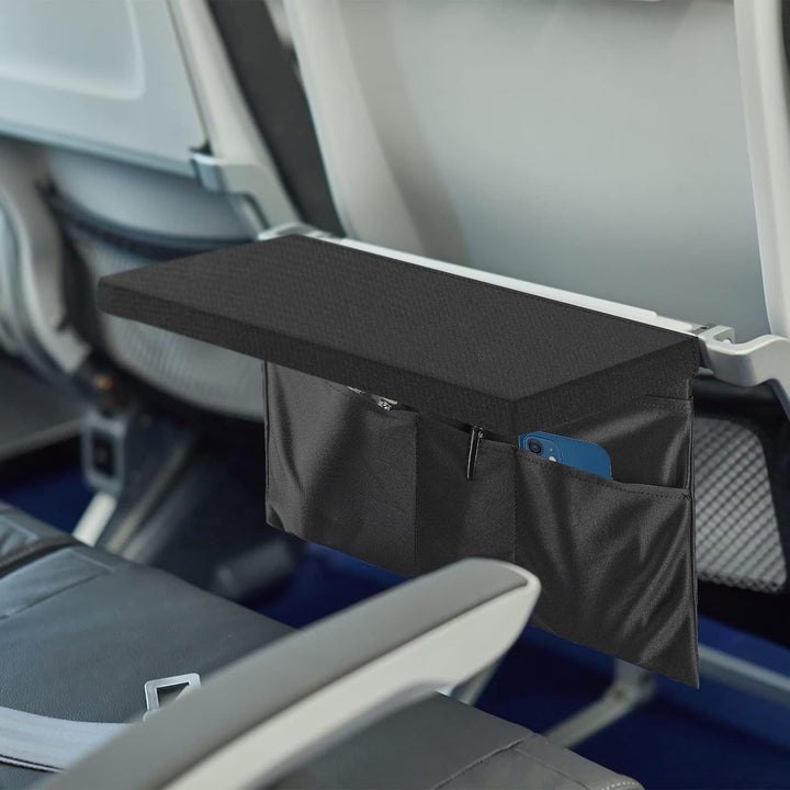 Linkidea Flugzeug-Tablett-Abdeckung mit Taschen und Rückenlehren-Organizer, praktische hygienische R
