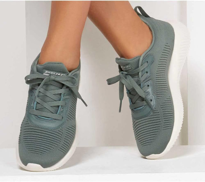 Skechers Bobs Squad Tough Talk Damen-Sneaker 36.5 EU Sage Engineered Knit, 36.5 EU Sage Engineered K