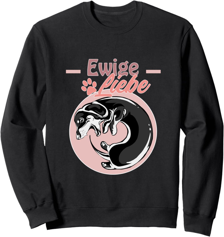 Dackel Ewigkeitszeichen - Ewige Liebe Sweatshirt