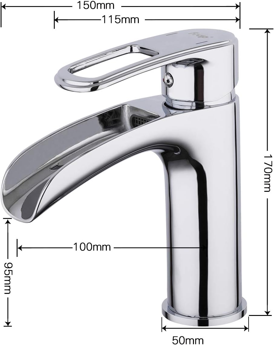 Frap Wasserfall Waschtischarmatur Wasserhahn Bad Badarmatur Waschbeckenarmatur Einhebelmischer für B