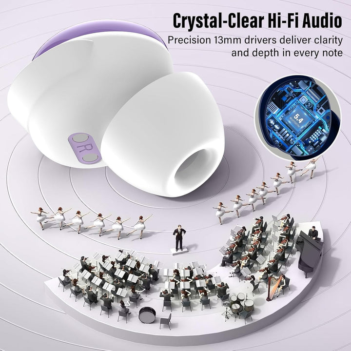 Bluetooth Kopfhörer, Mini 48 Std Schlafkopfhörer Bluetooth 5.4 mit Touchscreen, 2026 Neue in Ear Kop