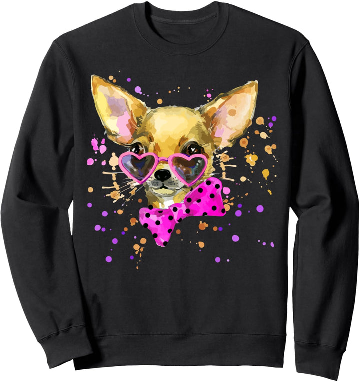 Hund, Hand malen Chihuahua Sweatshirt