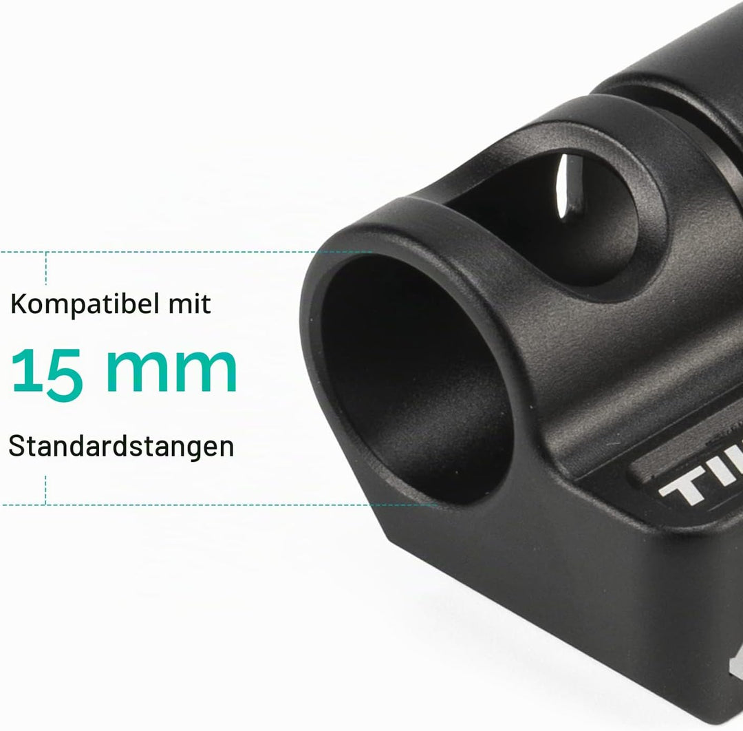 TILTA 15mm Rod Holder to Adapter 15mm Rutenhalter auf NATO-Adapter, 15mm Rutenhalter auf NATO-Adapte