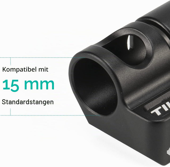 TILTA 15mm Rod Holder to Adapter 15mm Rutenhalter auf NATO-Adapter, 15mm Rutenhalter auf NATO-Adapte