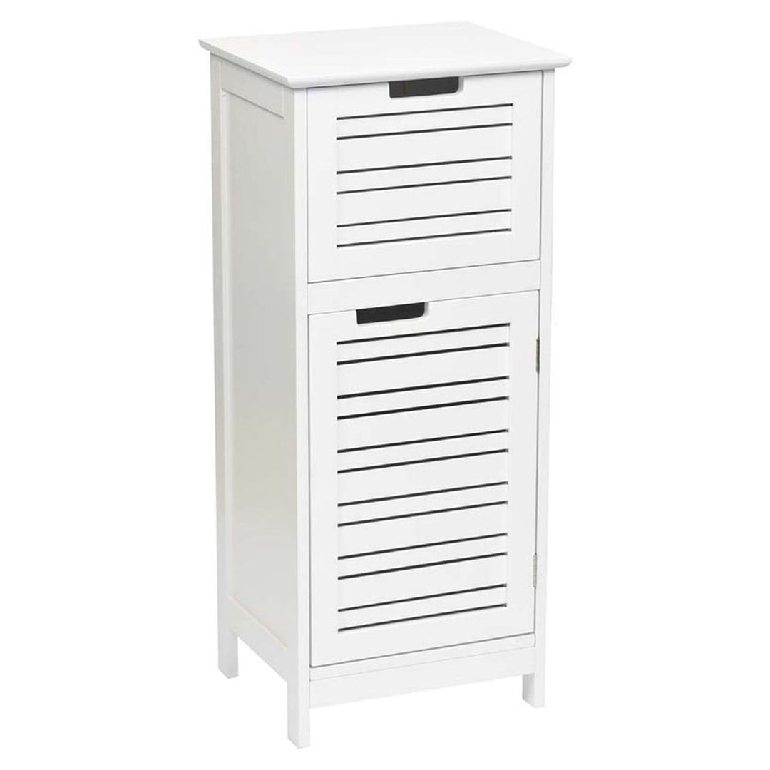 EVIDECO 9902300 Badezimmer-Unterschrank Miami Weiss, 8,6 cm H x 36,4 cm L