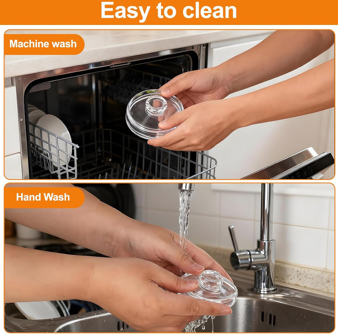 Fermentieren Set, Transparent Glasgewichte, Feramentiergläser mit Gärventil und Gewicht, 4 Stück Fer
