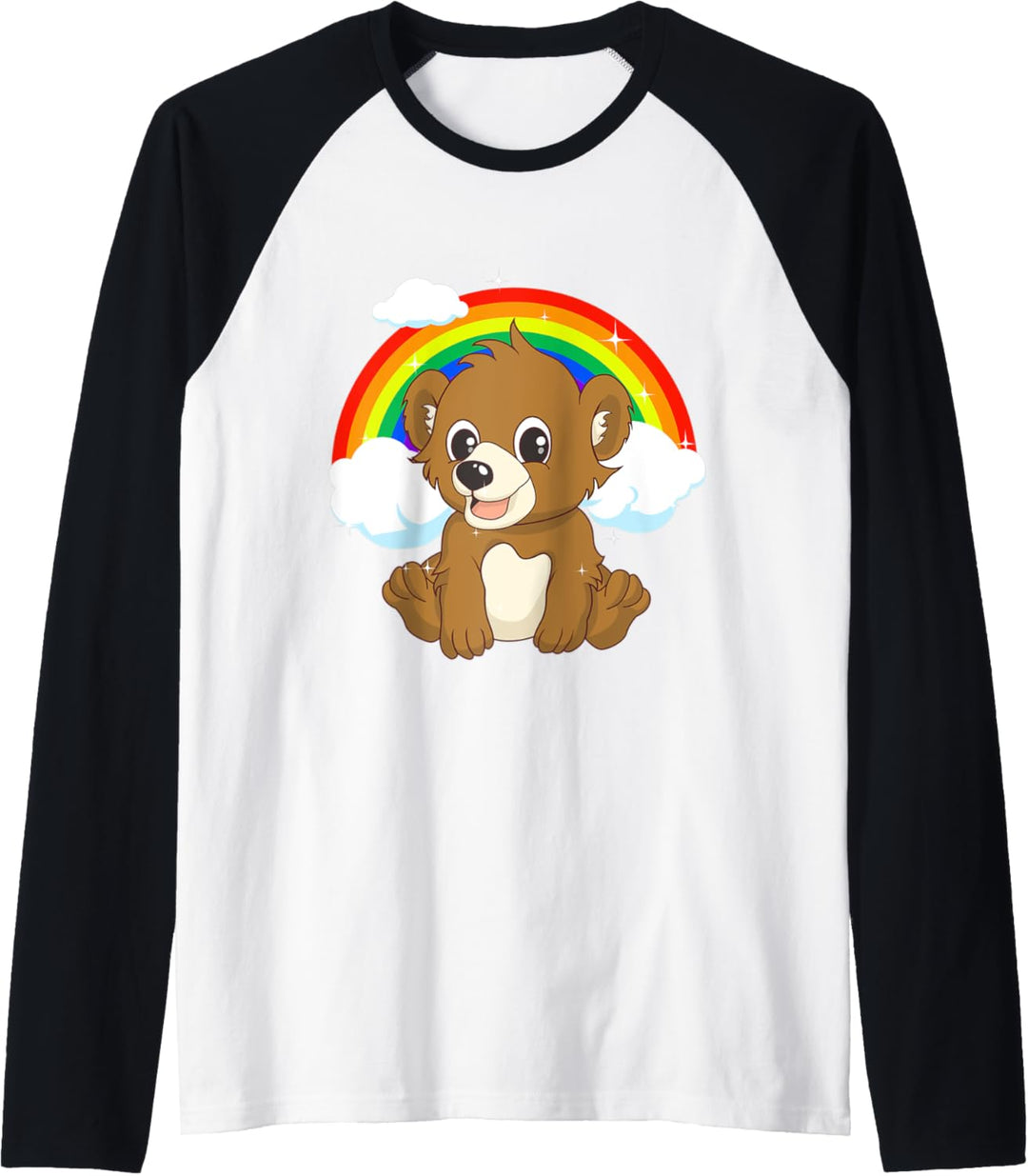 LGBT Pride Bear mit Regenbogen für Gay Pride Month Raglan