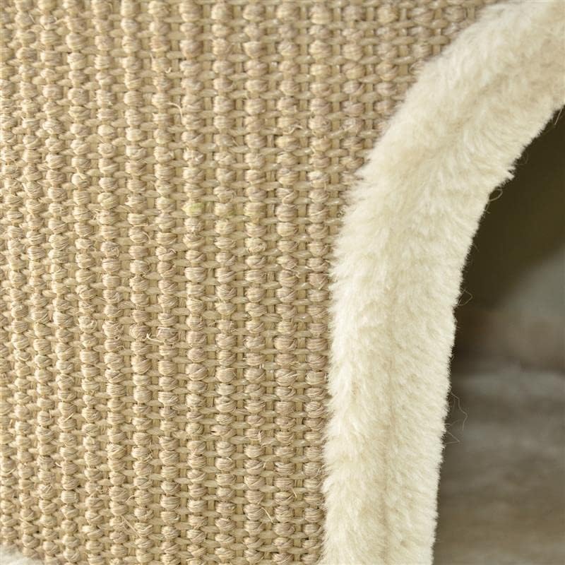 nanook Kratztonne, Höhe 89 cm, 3-teilig, Spieltonne für Katzen, 3 Ebenen, Kratzbaum, Kratzturm aus S