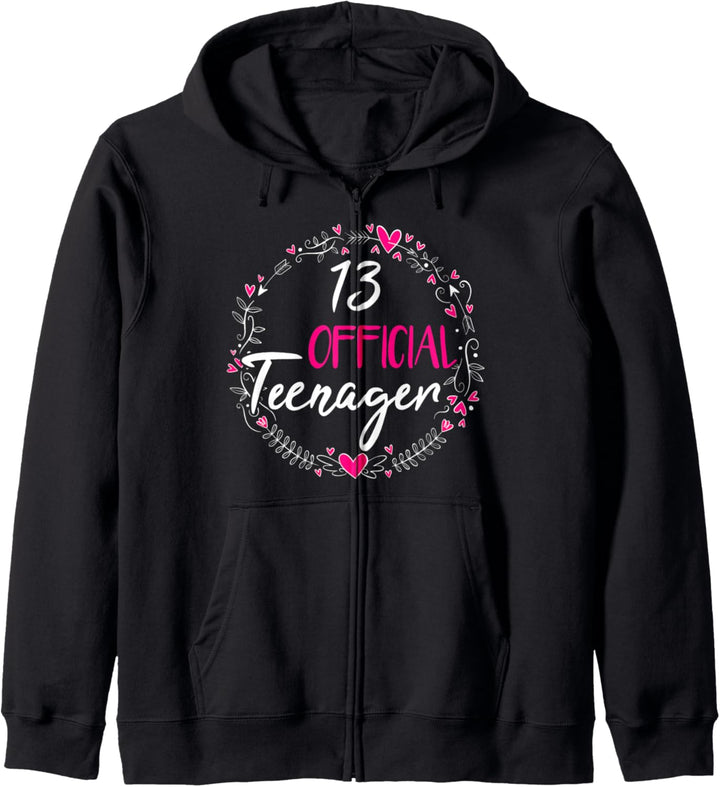 13. Geburtstag Mädchen 13 Jahre Teenager Geburtstag Geschenk Kapuzenjacke
