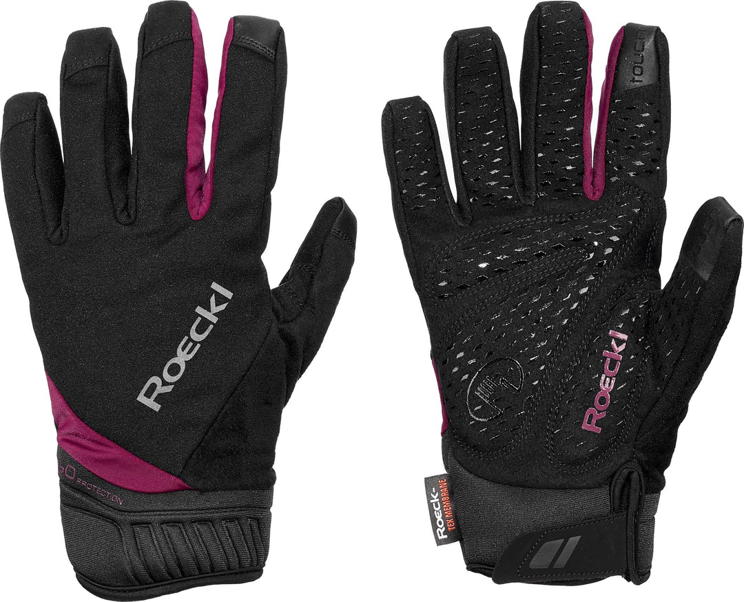 Roeckl Ranten Winter Fahrrad Handschuhe lang schwarz/pink 2023 6.5, 6.5
