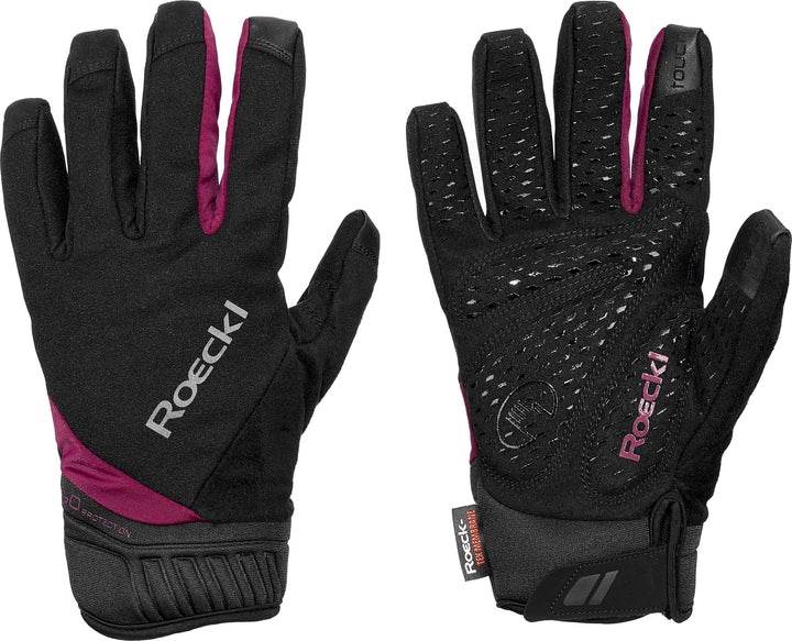 Roeckl Ranten Winter Fahrrad Handschuhe lang schwarz/pink 2023 6.5, 6.5