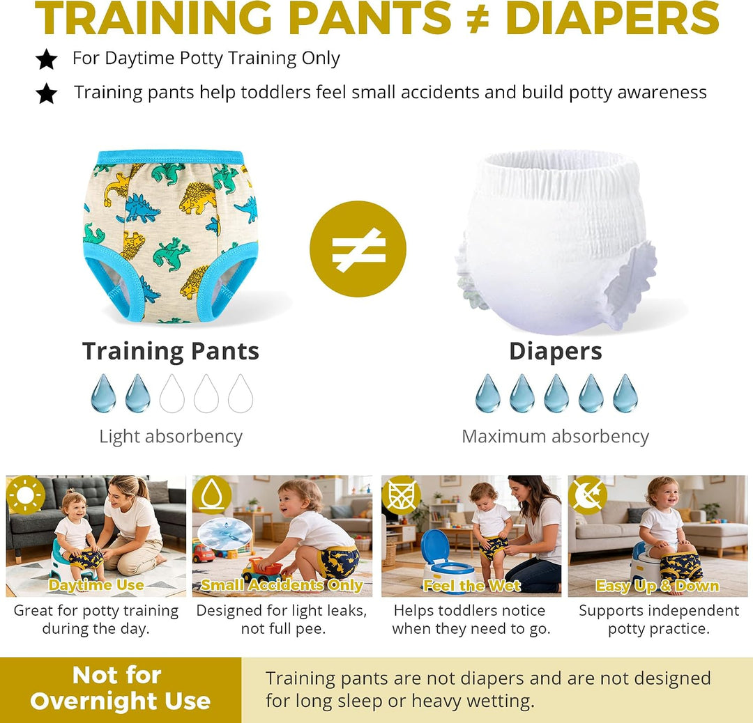 BIG ELEPHANT 6er Pack Baby Trainingshose - Saugfähige Töpfchen Unterwäsche Kleinkinder für Jungen un