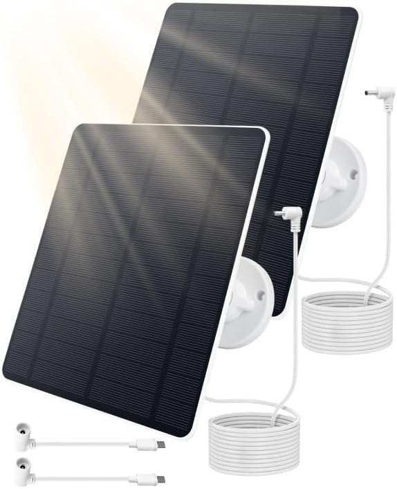 5W Solarpanel für Ring Kamera – Hochleistungs Solarmodul, IP65 Wasserdicht & Langlebig, Solar Panel