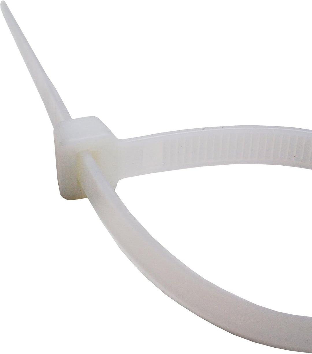 500 Stück Profi Kabelbinder weiss Industriequalität 300 mm x 7,6 mm 54,4 kg Zugkraft Nylon cable tie