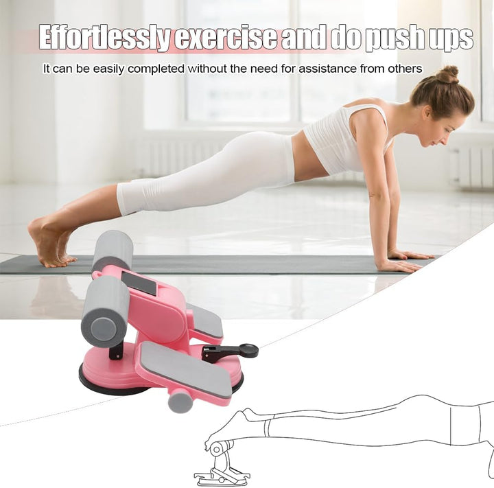 RANJIMA Tragbare Sit Up Bar, Bauchtrainer für Zuhause, Selbstsaugung Sit Up Trainingsgeräte Bodybuil