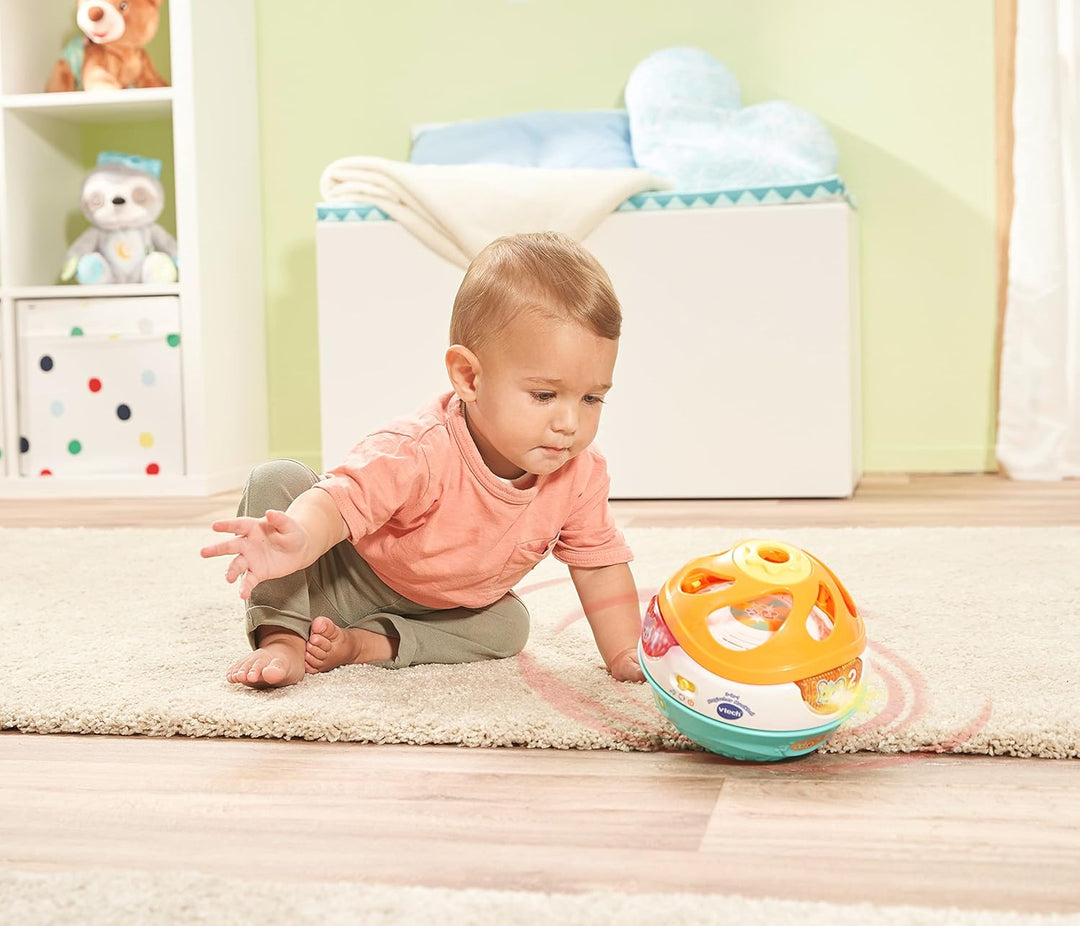VTech Baby 3-in-1 Magischer Musikball – Interaktives Babyspielzeug, das sich von allein bewegt und M
