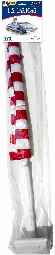 Annin Flagmakers Modell 71808 US-Autofensterflagge, hergestellt in den USA, offizielles Lizenzproduk