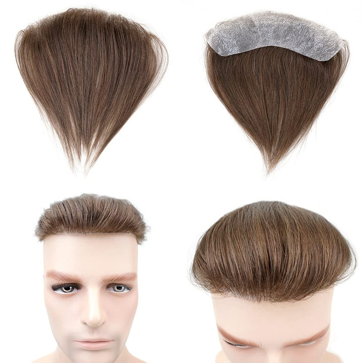 Lordhair Toupet Herren,100% Europäisches Echthaar Herren Toupet Echthaar,V-LOOP Skin Toupet Herren,T