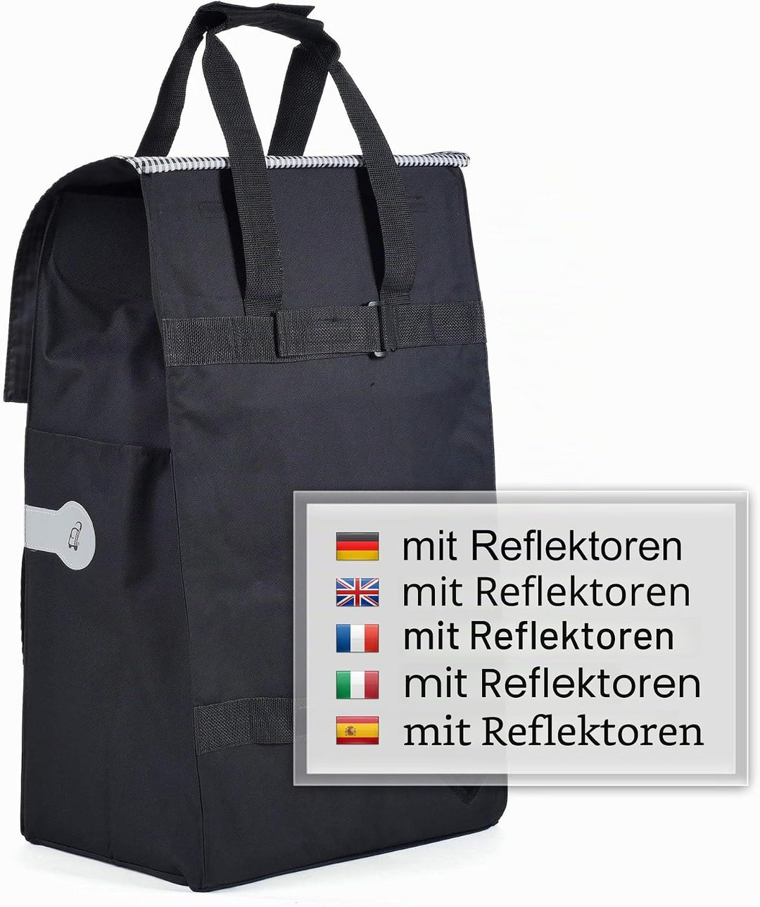 Andersen Shopper Royal Treppensteiger und 54 Liter Tasche Milla schwarz Schwarz. Aluminium, Schwarz.
