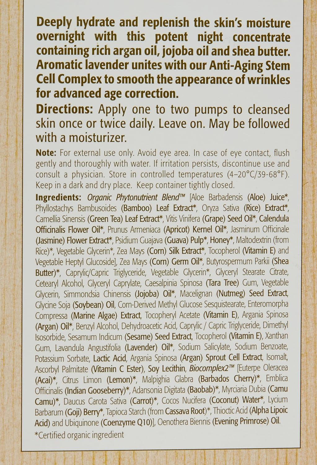 Eminence Lavender Age Corrective Night Concentrate - For Normal to Dry Skin, especially Mature 35ml