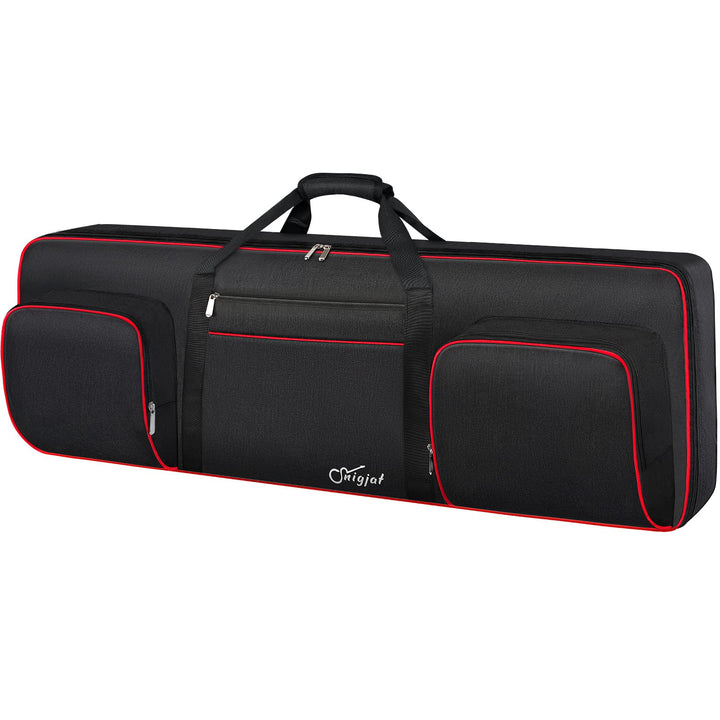 SNIGJAT Keyboard-Tasche mit 76 Tasten, weich (Innen: 127 x 45,7 x 15,5 cm), gepolsterte Klaviertasch