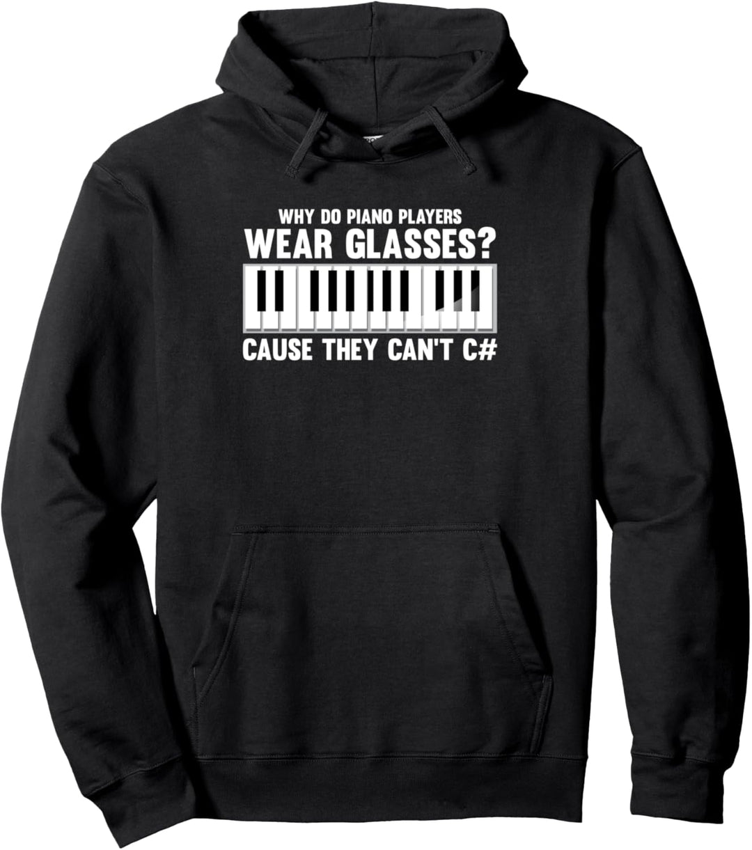 Lustiger Klavier Piano Flügel Spruch für Pianist Pianisten Pullover Hoodie