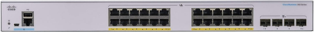 Cisco Business CBS350-24FP-4G Managed Switch | 24 GE-Ports | Full PoE | 4 x 1G-SFP | Begrenzter Lebe