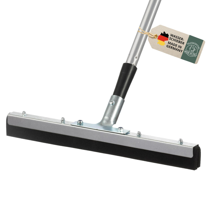 Wasserschieber 40 cm mit Stiel, Bodenabzieher Wasserabzieher Gummiabzieher, Wasser Abzieher Schieber