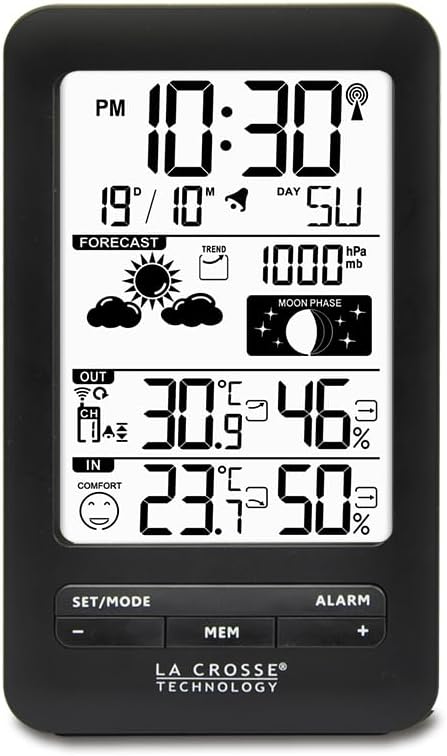 La Crosse Technology Wetterstation mit Mondphasen WS6210 schwarz