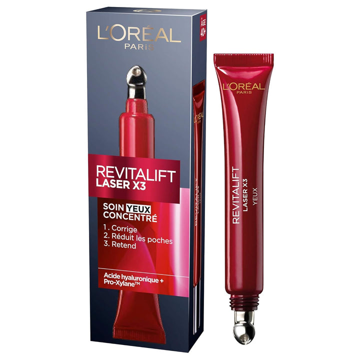 L'Oréal Paris – Revitalift – Laser X3 – Augenpflege Triple Action – Anti-Falten & Multi-Correction A