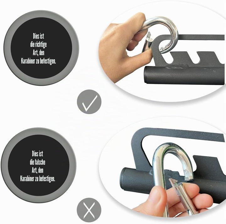 KORIKAHM Home Gym Fitness Spreizstange Multi-Grip Breit Latzugstange Neutral Grip Griff Latzugaufsät