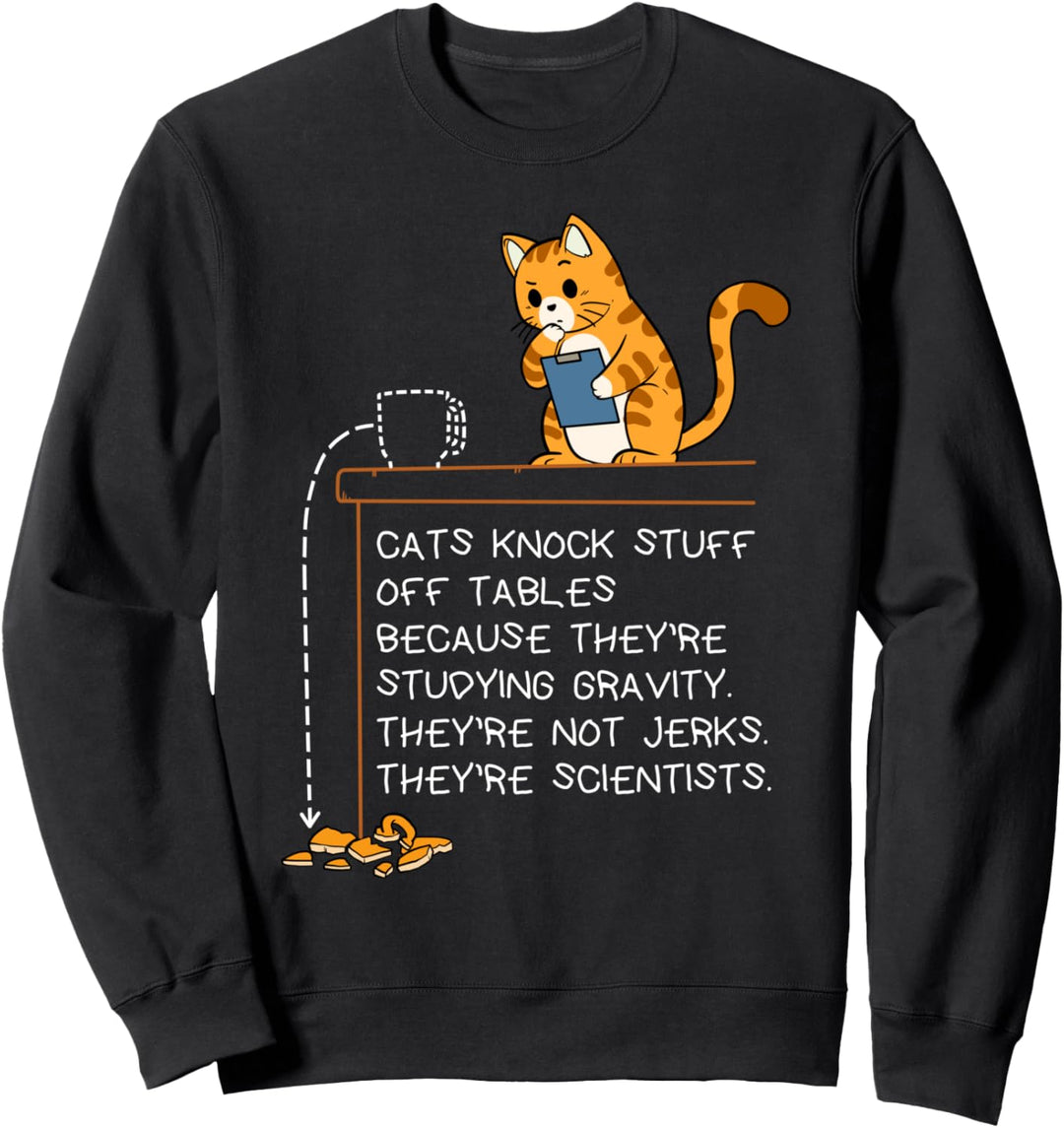 Forscher Labor Katze Wissenschaft Kätzchen Wissenschaftler Sweatshirt