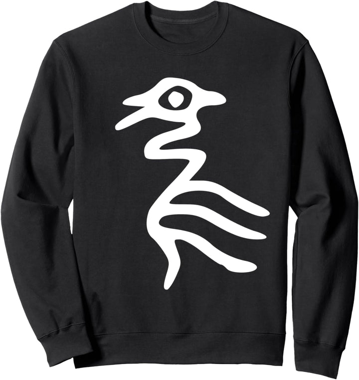 Zhui Character Bird - Seal Script Chinese Mythology China Sweatshirt