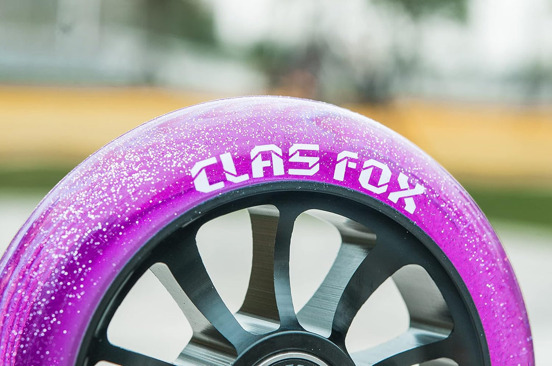 CLAS FOX Pro Stunt Scooter Rollen Roller Räder Wheels 100mm EIN Paar mit ABEC-9 Kugellager CNC Metal