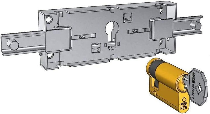 Zentralschloss für Rollladen mit Euro-Profilzylinder