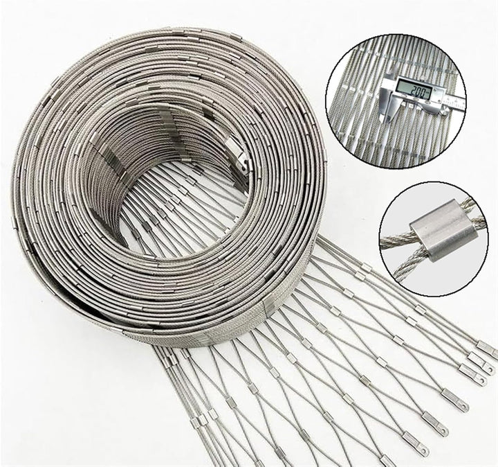VXHCS 304 Edelstahl-Seilnetz, Flexibles Seil-Geländer-Netz, Galvanisierte Drahtzaunrolle, für Garden