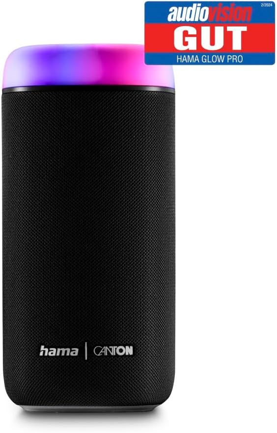 Hama Bluetooth Lautsprecher, 30W (wasserfest IPX4, LED Lichteffekte, 12 Stunden Akkulaufzeit, Blueto