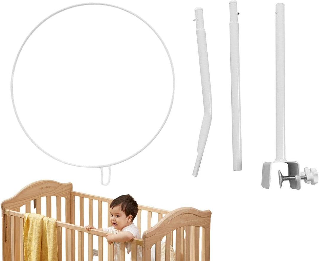 Himmelständer für Kinderbett,Robuster und Abnehmbarer 5-stufiger Baldachinhalter | Baldachin für Kin