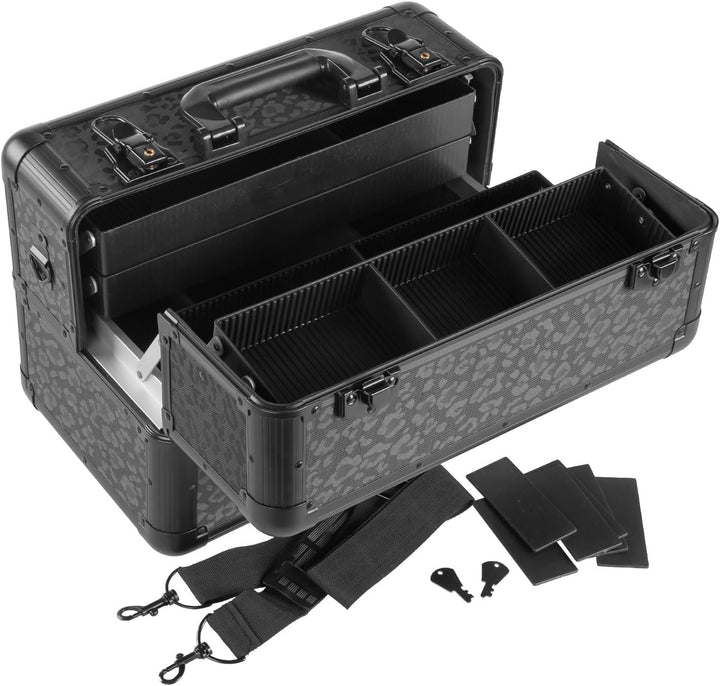 anndora Beauty Case Kosmetikkoffer - Stilvoller Schmuckkoffer, Schminkkoffer mit robustem Aluminiumr