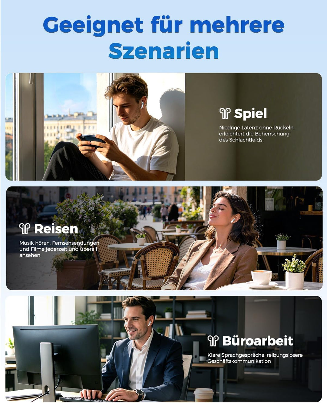 NE49 KI Übersetzungskopfhörer, 150+ Sprachen & 6 Modi Echtzeit Sprachübersetzer, Bluetooth 6.0 Kabel