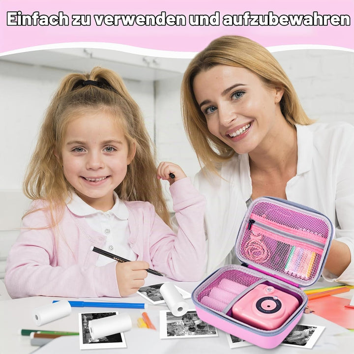 Riosin Kinder Sofortbildkameratasche, kompatibel mit YORKOO/OPERHOO Kinder Sofortbildkamera, Harte A