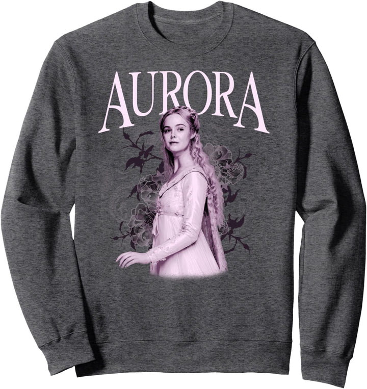 Disney Maleficent Mistress Of Evil Aurora Floral Background Sweatshirt